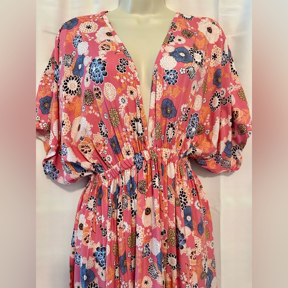 Floral Pink Maxi Dress